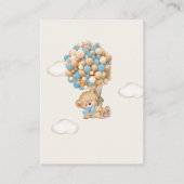 Teddy Bear Baby shower Book Request Enclosure Kaar Informatiekaartje (Achterkant)