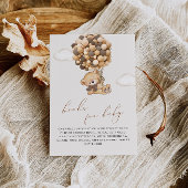 Teddy Bear Baby shower Book Request Enclosure Kaar Informatiekaartje