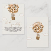 Teddy Bear Baby shower Book Request Informatiekaartje (Voorkant / Achterkant)