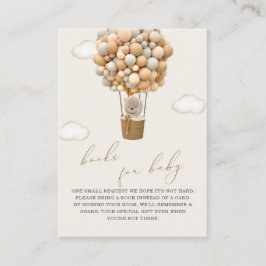 Teddy Bear Baby shower Book Request Informatiekaartje