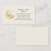 Teddy Bear Baby Shower Book Request Informatiekaartje (Voorkant / Achterkant)