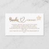 Teddy Bear Baby shower Books for the baby Enclosur Informatiekaartje (Voorkant)
