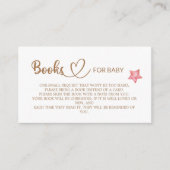 Teddy Bear Baby shower Books voor de baby Informatiekaartje (Voorkant)