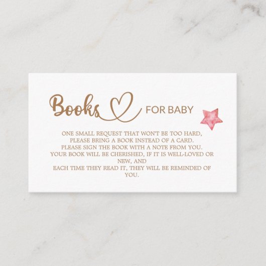 Teddy Bear Baby shower Books voor de baby Informatiekaartje (Voorkant)