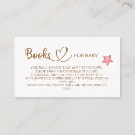 Teddy Bear Baby shower Books voor de baby Informatiekaartje