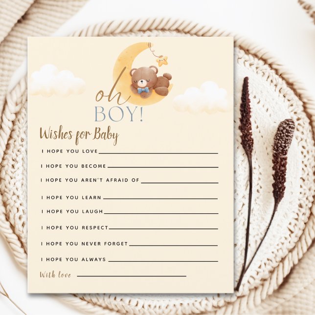 Teddy Bear Baby shower boy (Creator heeft geüpload)