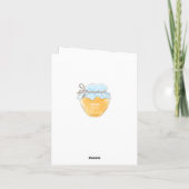 Teddy Bear Baby shower Boy Bedankt Notitiekaartje (Achterkant)