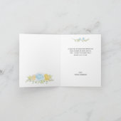 Teddy Bear Baby shower Boy Bedankt Notitiekaartje (Binnen)