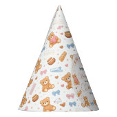 Teddy Bear Baby Shower Boy | Cute Blue Bear Feesthoedjes (Links)