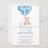 Teddy Bear Baby shower Boy Kaart (Voorkant)