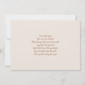 Teddy Bear Baby shower Boy Kaart (Achterkant)