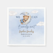 Teddy Bear Baby shower boy Servet (Voorkant)