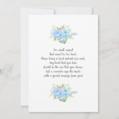 Teddy Bear Baby shower Boy Uitnodiging (Achterkant)