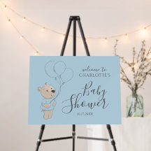 Teddy Bear Baby shower Boy Welkom