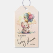 Teddy Bear Baby shower Cadeaulabel (Voorkant)
