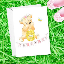 Teddy Bear Baby shower Dank je Notitiekaartje
