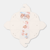 Teddy Bear Baby shower Dank je voor dozen Bedankdoosjes (Uitgevouwen)
