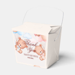 Teddy Bear Baby shower Dank je voor dozen Bedankdoosjes