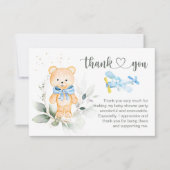 Teddy Bear Baby shower Dank je wel (Voorkant)