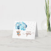 Teddy Bear Baby shower Dank je wel Bedankkaart (Voorkant)