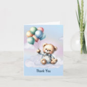 Teddy Bear Baby shower Dank je wel Bedankkaart (Voorkant)