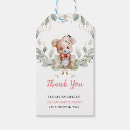 Teddy Bear Baby shower Dank je wel Favor Cadeaulabel