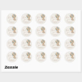 Teddy Bear Baby shower Dank je wel Ronde Sticker (Vel)
