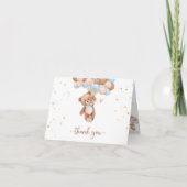 Teddy Bear Baby Shower dankkaartje bijgevoegd (Voorkant)