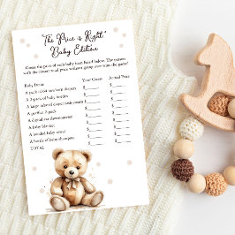 Teddy Bear Baby shower De prijs klopt