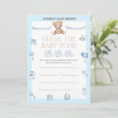 Teddy Bear Baby shower - Editable Name, 5x7 size I Kaart (Staand voorkant)