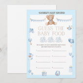 Teddy Bear Baby shower - Editable Name, 5x7 size I Kaart (Voorkant / Achterkant)