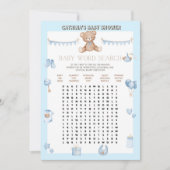 Teddy Bear Baby shower - Editable Name, 5x7 size I Kaart (Voorkant)