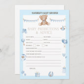 Teddy Bear Baby shower - Editable Name, 5x7 size I Kaart (Voorkant / Achterkant)