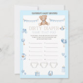 Teddy Bear Baby shower - Editable Name, 5x7 size I Kaart (Voorkant)