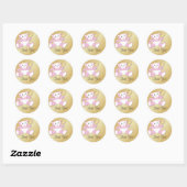 Teddy Bear Baby shower Favor Dank u Sticker (Vel)
