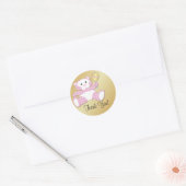 Teddy Bear Baby shower Favor Dank u Sticker (Envelop)