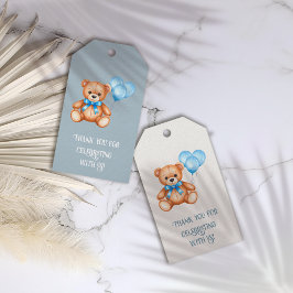 Teddy Bear Baby shower Favoriet Tag Cadeaulabel