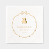 Teddy Bear Baby shower Folie Servetten (Voorkant)