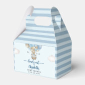 Teddy Bear Baby Shower for Boy  Bedankdoosjes (Voorkant Zijde)