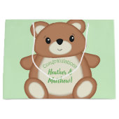Teddy Bear Baby shower Groot Cadeauzakje (Voorkant)
