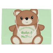 Teddy Bear Baby shower Groot Cadeauzakje (Achterkant)