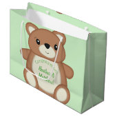 Teddy Bear Baby shower Groot Cadeauzakje (Voorkant Gekanteld)