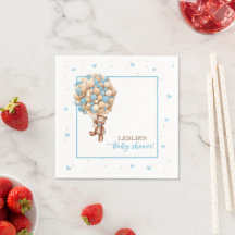 Teddy Bear Baby shower - Hot Air Ballon Custom -