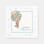 Teddy Bear Baby shower - Hot Air Ballon Custom - Servet (Voorkant)