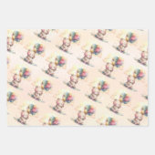 Teddy Bear Baby shower Inpakpapier Vel (Voorkant 2)