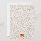 Teddy Bear BaBy Shower Invitation (Achterkant)