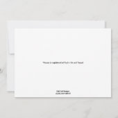 Teddy Bear Baby shower Invitation - Boy Kaart (Achterkant)