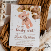 Teddy Bear Baby shower Invitation Girl We kunnen B Kaart