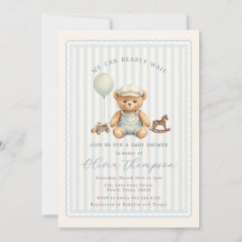 Teddy Bear Baby Shower Invitation Kaart
