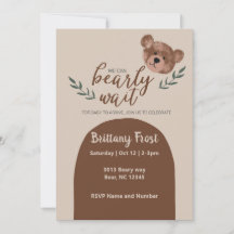 Teddy Bear Baby shower Invitation